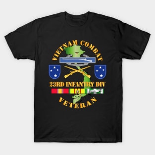 Vietnam Combat Infantry Veteran w 23rd Inf Div SSI V1 T-Shirt